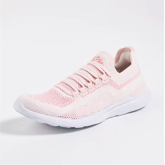 APL Techloom Breeze Sneakers Crème/Fire Coral size 10 NIB - Picture 1 of 8